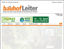 Tablet Screenshot of bauhof-leiter.de